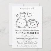 Leuke repetitie dineruitnodigingen kaart (Voorkant)