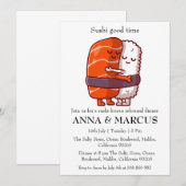 Leuke repetitie dineruitnodigingen kaart (Voorkant / Achterkant)