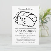 Leuke repetitie dineruitnodigingen kaart (Staand voorkant)