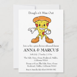 Leuke repetitie dineruitnodigingen kaart