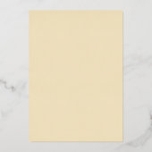 Leuke Retro 70s Groovy Circles Bruiloft Goud Folie Uitnodiging (Achterkant)