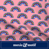 Leuke Retro 80s Primaire Kleur Regenbogen op Schat Kussen