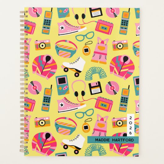 Leuke retro 90s nostalgie – tekeningen Y2K revival Planner (Voorkant)