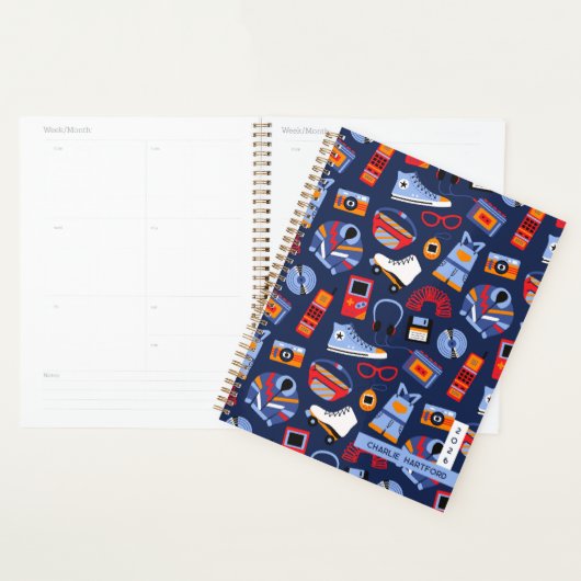 Leuke retro 90s nostalgie – Y2K revival tekeningen Planner (Display)