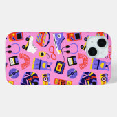 Leuke retro 90s nostalgie – Y2K technologie en kle Case-Mate iPhone Case (Achterkant (horizontaal))