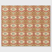 Leuke Retro Aangepaste 'jouw logo hier' Cadeaupapier (Vlak)