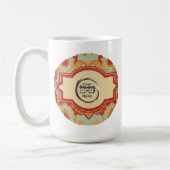 Leuke Retro Aangepaste 'jouw logo hier' Koffiemok (Links)