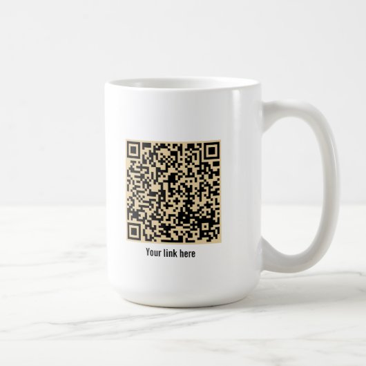 Leuke Retro Aangepaste 'jouw logo hier' Koffiemok (Rechts)