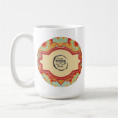 Leuke Retro Aangepaste 'jouw logo hier' Koffiemok (Links)
