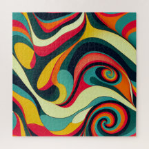 Leuke Retro Abstracte puzzel