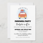 Leuke retro afscheidsparty voor afgestudeerden kaart (Voorkant)