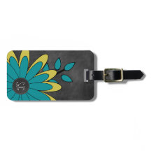 Leuke Retro Bloem Girly met Initialen