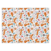 Leuke retro bloemen vossen & vogels patroon tafelkleed (Voorkant (Horizontaal))