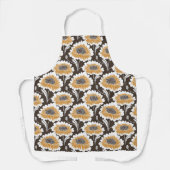 Leuke retro bloemenvrouwen schort (Voorkant)