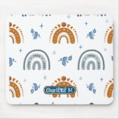Leuke Retro Boho Celestial Pattern Work School Muismat (Voorkant)
