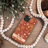 Leuke Retro Boho Sinaasappel Bloemenmotief Inspira Case-Mate iPhone Case