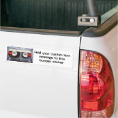 Leuke Retro Cassettereband Bumpersticker (Op Truck)
