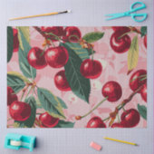 Leuke Retro 'Cherry Pop' Roze Tissuepapier (Craft)