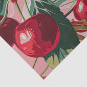 Leuke Retro 'Cherry Pop' Roze Tissuepapier (Detail)