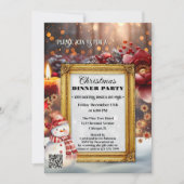 Leuke Retro Chic Kerstfeest Kaart (Voorkant)