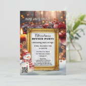 Leuke Retro Chic Kerstfeest Kaart (Staand voorkant)