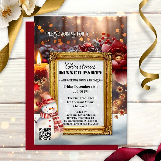 Leuke Retro Chic Kerstfeest Kaart
