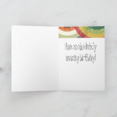 Leuke retro cirkelpatroon wenskaart kaart (Binnen)