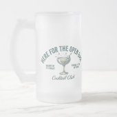 Leuke Retro Cocktailparty Ontwerp Matglas Bierpul (Links)