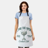 Leuke Retro Cocktailparty Ontwerp Schort (Gedragen)