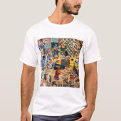 Leuke retro collage t shirt (Voorkant)