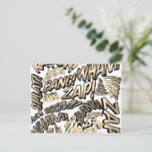 Leuke Retro Comic Book Pop Art Klinkt  Briefkaart (Staand voorkant)