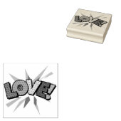 LEUKE Retro Comic Book Pop Art Rubberstempel (Gestempeld)