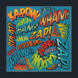 Leuke Retro Comic Book Pop Art SOUNDS Hout Afdruk<br><div class="desc">Een leuk,  cool en trendy retro-stripverhaal pop-geïnspireerd design dat de grillen,  zap,  pow in je leven zet. Het perfecte cadeau voor superhelden,  vrienden,  familie of als een traktatie voor jezelf. Ontworpen door: ComicBookPop© op www.zazzle.com/comicbookpop*</div>