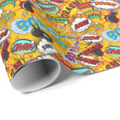 Leuke Retro Comic Book Pop Kunst Kleurrijk Cadeaupapier (Rol Hoek)