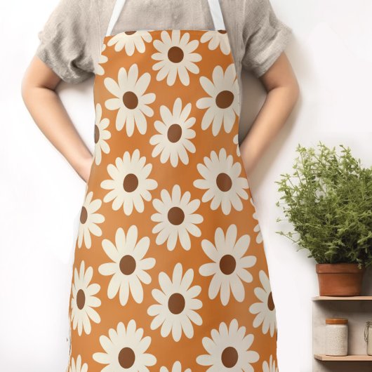 Leuke Retro Daisy Bloemen Vrouwen Schort
