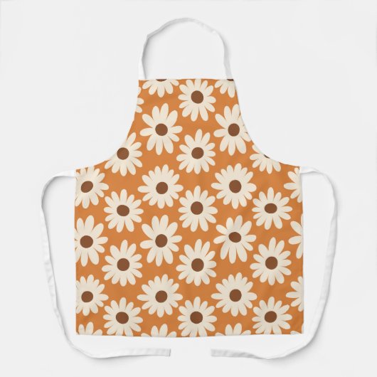Leuke Retro Daisy Bloemen Vrouwen Schort (Voorkant)