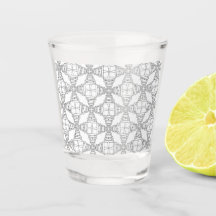 Leuke retro design borrelglas