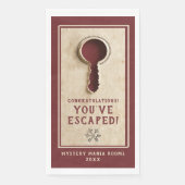 Leuke retro  Escape Room Mystery Papier servet (Voorkant)