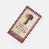 Leuke retro  Escape Room Mystery Papier servet (Hoek)