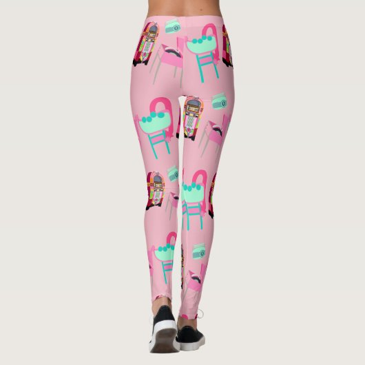 Leuke retro Fifties Fiesta Leggings (Achterkant)