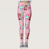 Leuke retro Fifties Fiesta Leggings (Voorkant)