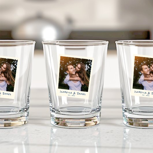 Leuke Retro Fotolijst Huwelijk Verlovingsfeest Par Shot Glas