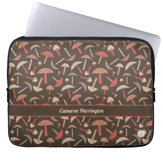 Leuke retro  geïnspireerde gepersonaliseerde padde laptop sleeve
