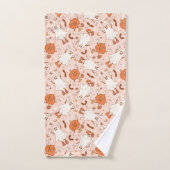 Leuke Retro Ghost & Jack-O-Lantern Patroon Bad Handdoek (Handdoek)