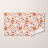 Leuke Retro Ghost & Jack-O-Lantern Patroon Bad Handdoek (Handdoek)