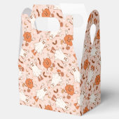 Leuke Retro Ghost & Jack-O-Lantern Patroon Bedankdoosjes (Geopend)