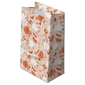 Leuke Retro Ghost & Jack-O-Lantern Patroon Klein Cadeauzakje (Achterkant Gekanteld)