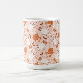 Leuke Retro Ghost & Jack-O-Lantern Patroon Koffiemok (Center)