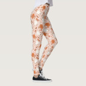 Leuke Retro Ghost & Jack-O-Lantern Patroon Leggings (Rechts)
