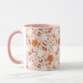 Leuke Retro Ghost & Jack-O-Lantern Patroon Mok (Links)